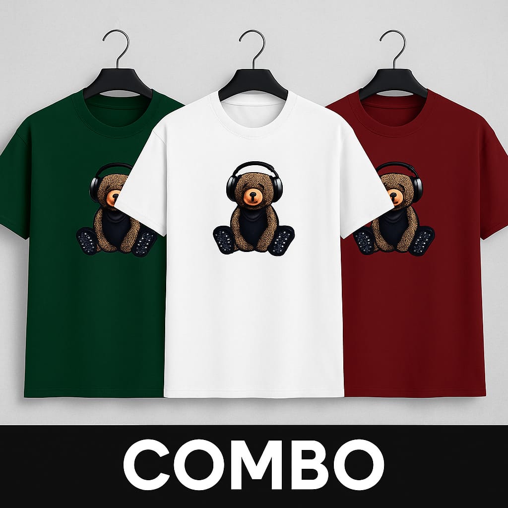 Pack of 3 Graphic Print T-Shirt Combo
