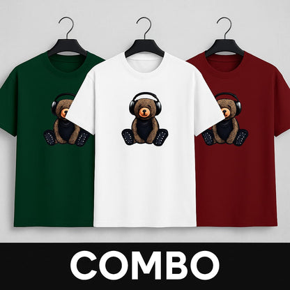 Pack of 3 Graphic Print T-Shirt Combo