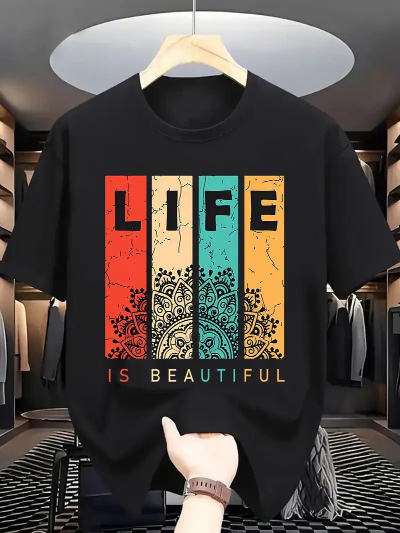 Half Sleeves Printed T-shirt For Men