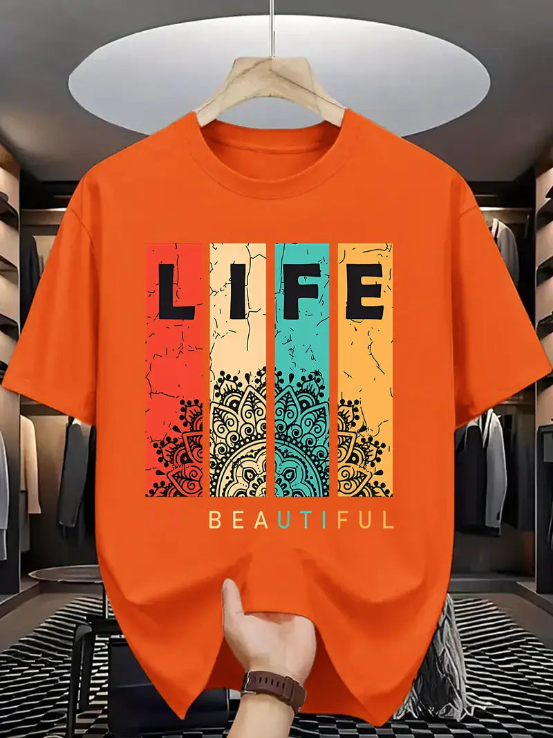 Half Sleeves Printed T-shirt For Men
