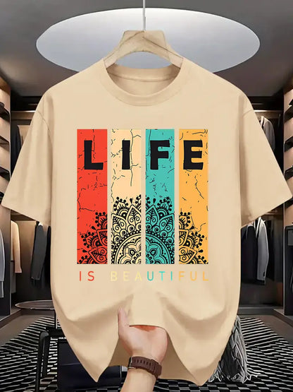 Half Sleeves Printed T-shirt For Men