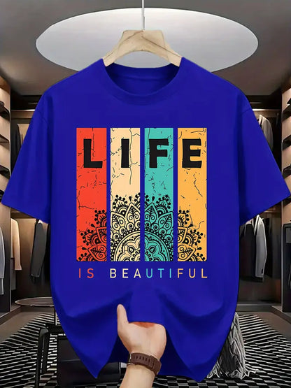 Half Sleeves Printed T-shirt For Men